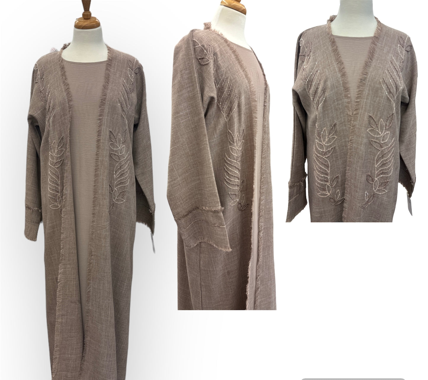 Two-piece Abaya from Dubai with hand embroidery