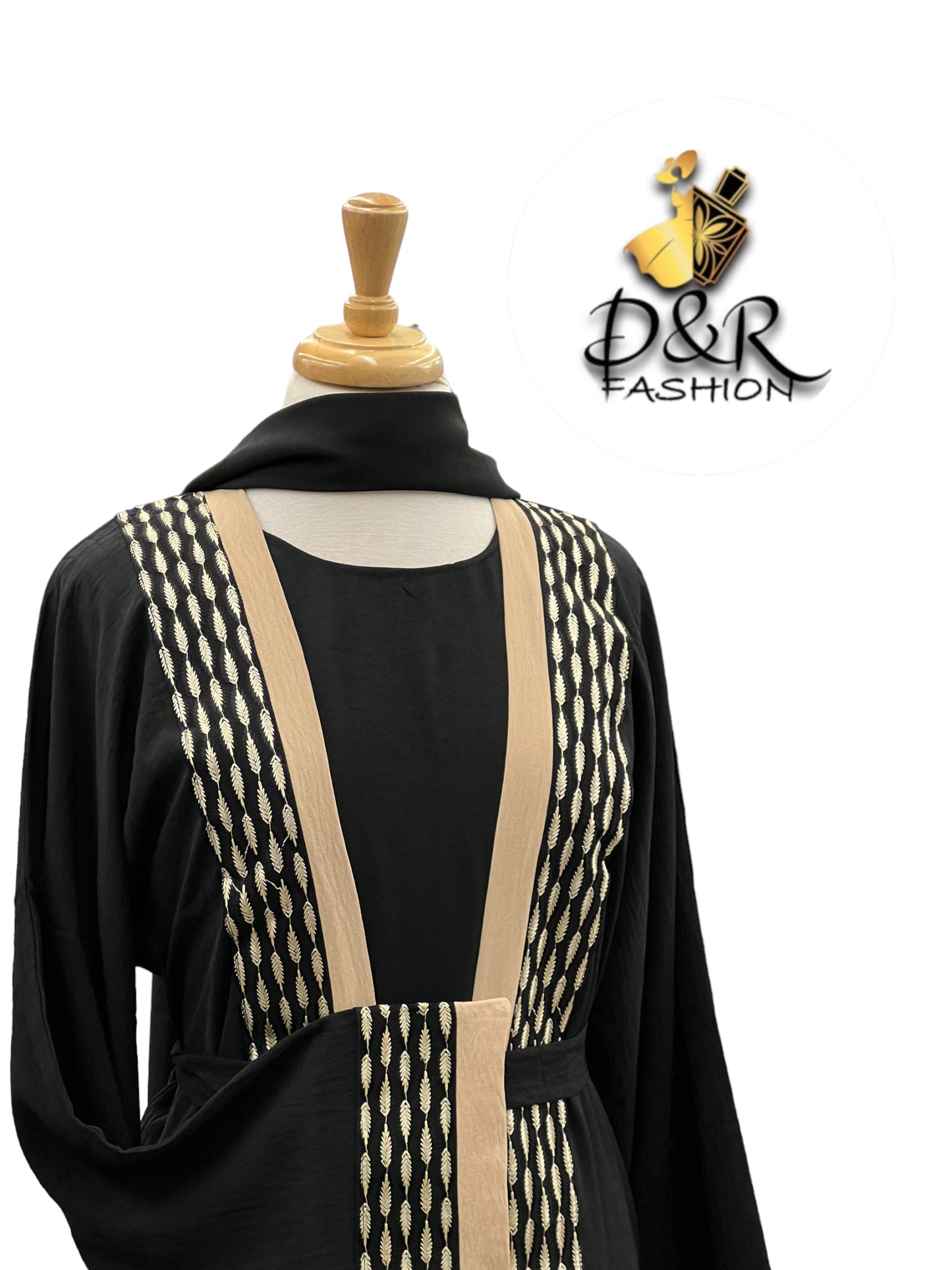 Abaya-Dubai Abaya 2 Piece Set made of high quality soft fabric