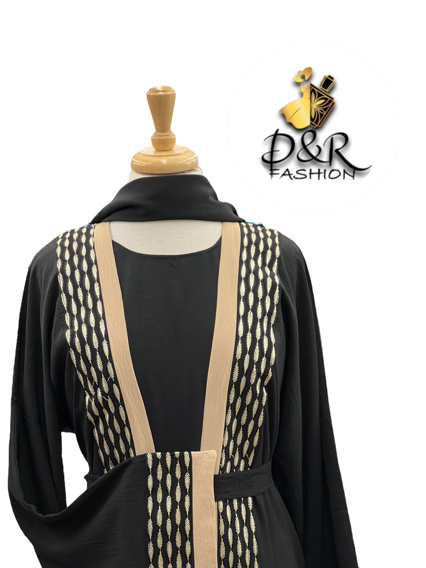 Abaya-Dubai Abaya 2 Piece Set made of high quality soft fabric