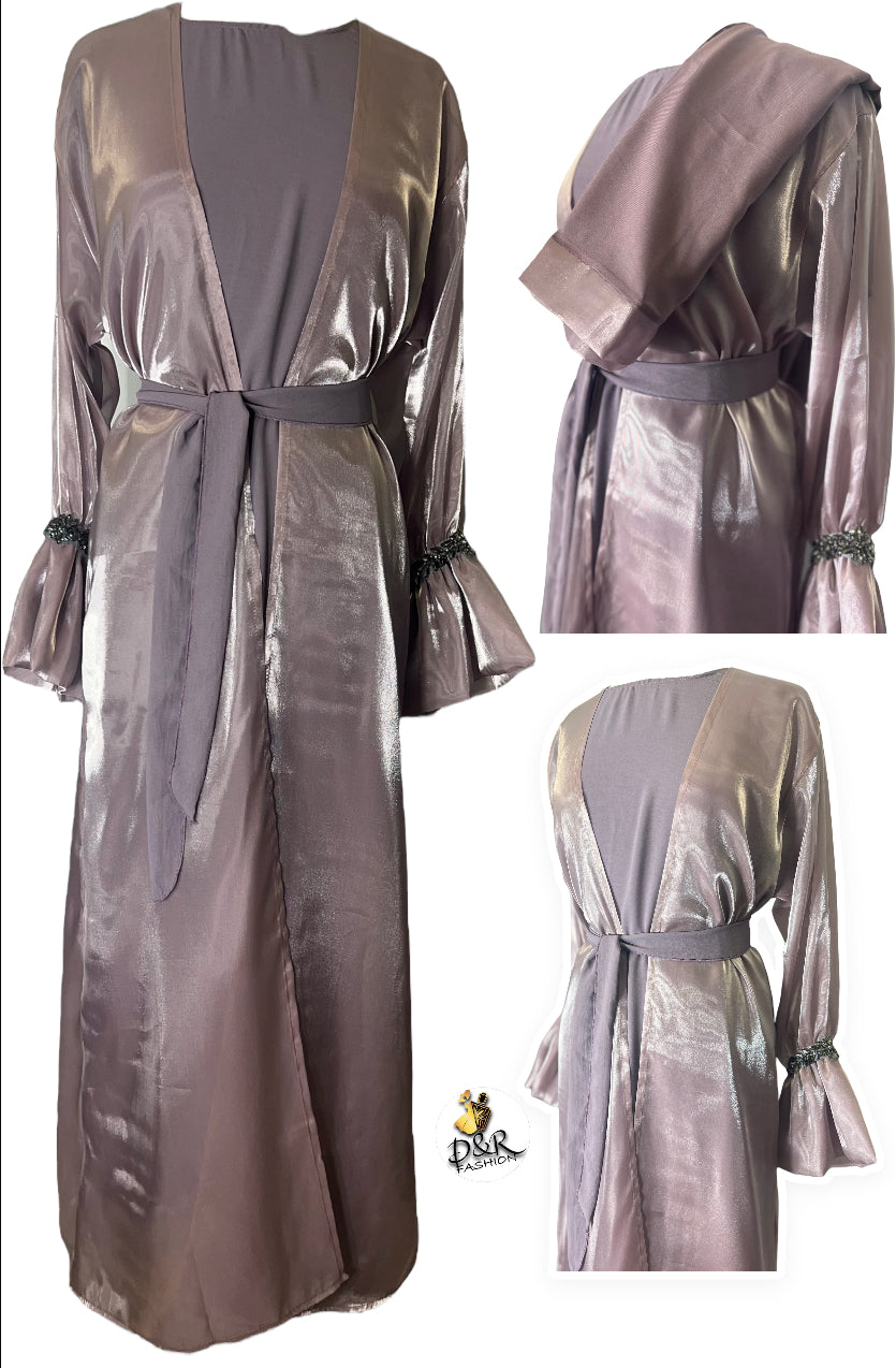 Chic Sheer Abaya Set - Elevate Your Elegance
