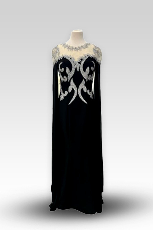 Kaftan High neck long sleeve with embroidery