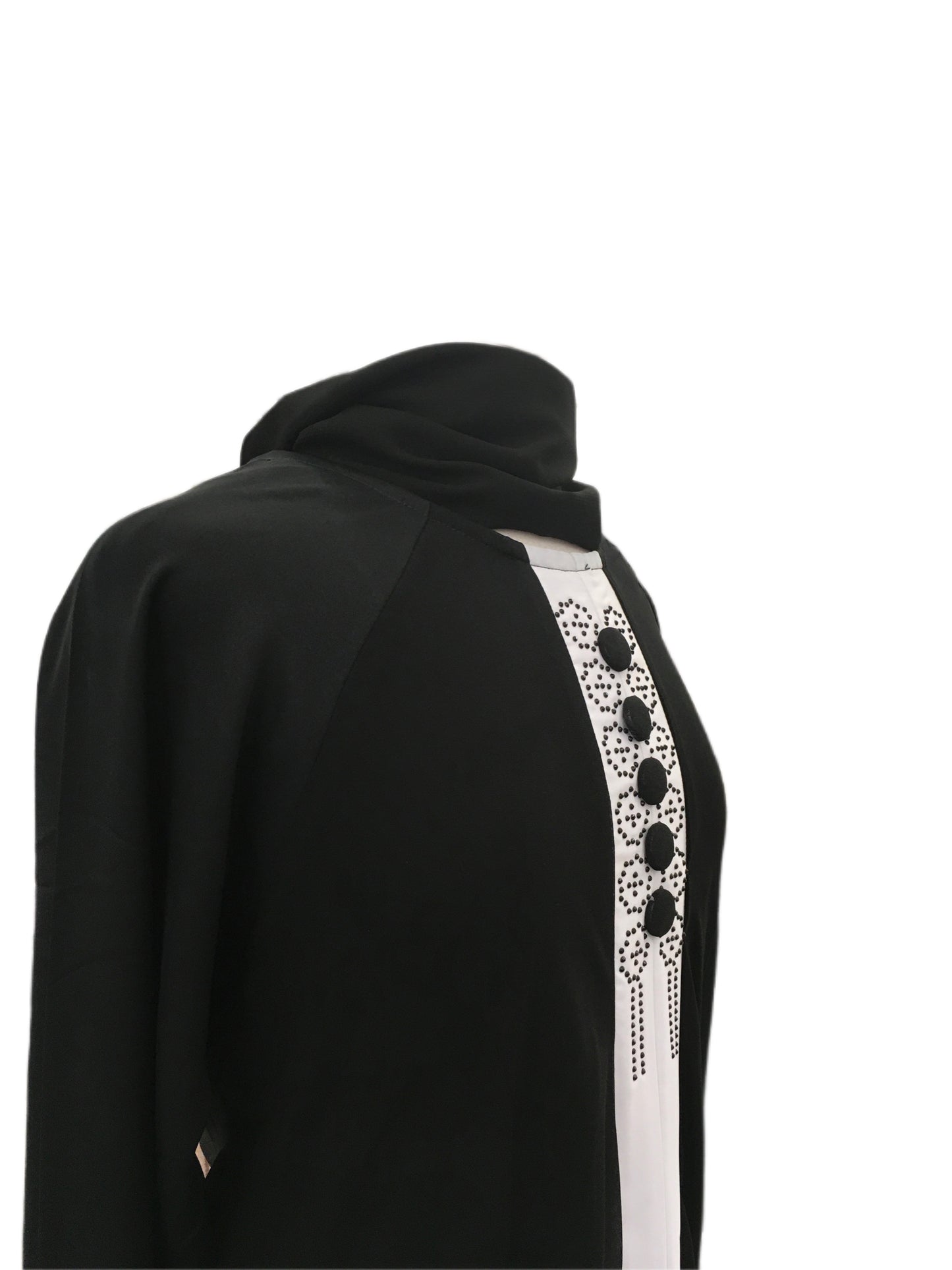 Abaya-Dubai Abaya made with attached sheer layer