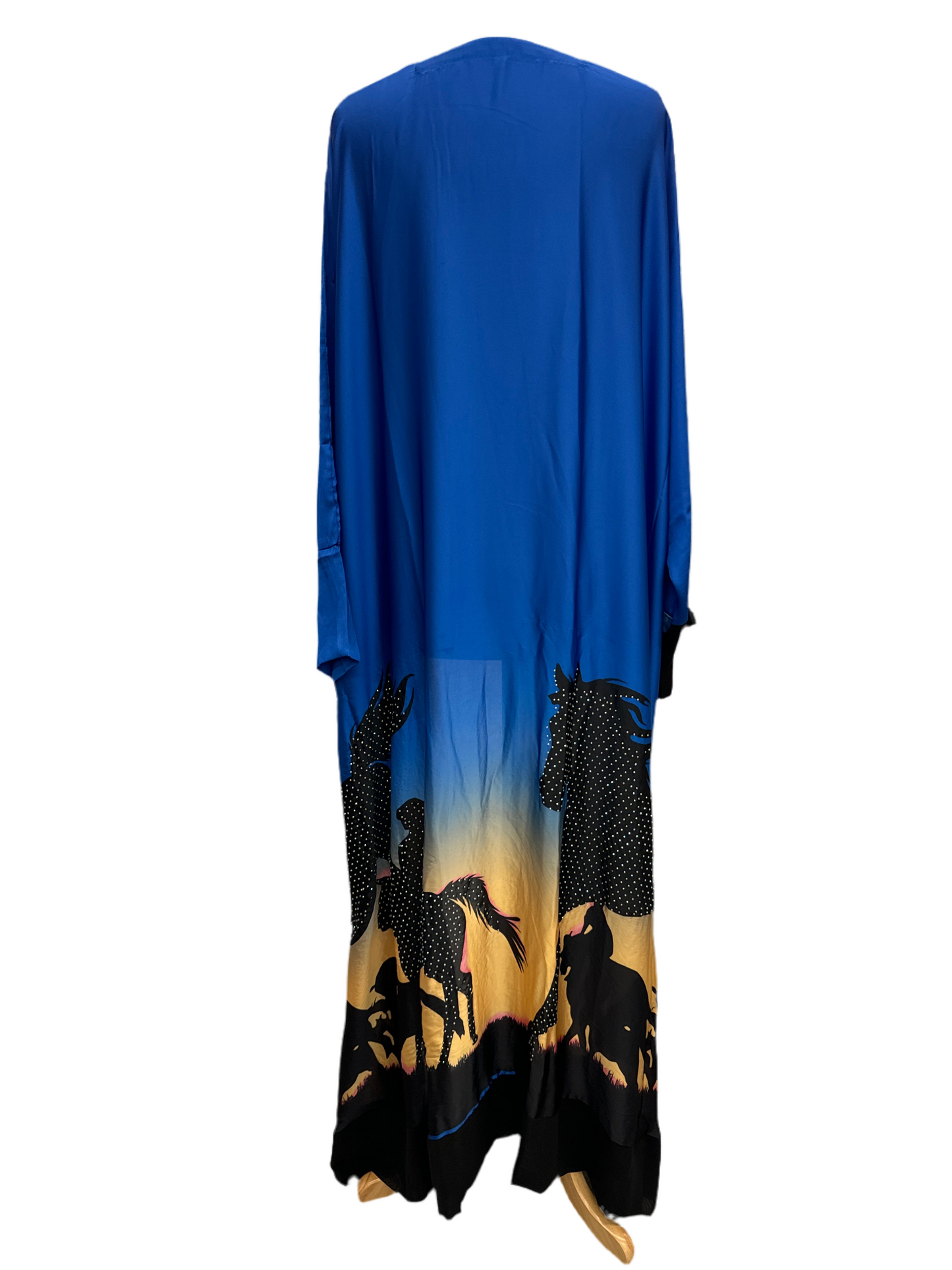 Elegant Silky Flowy Abaya from Dubai with Stunning Sleeve Design