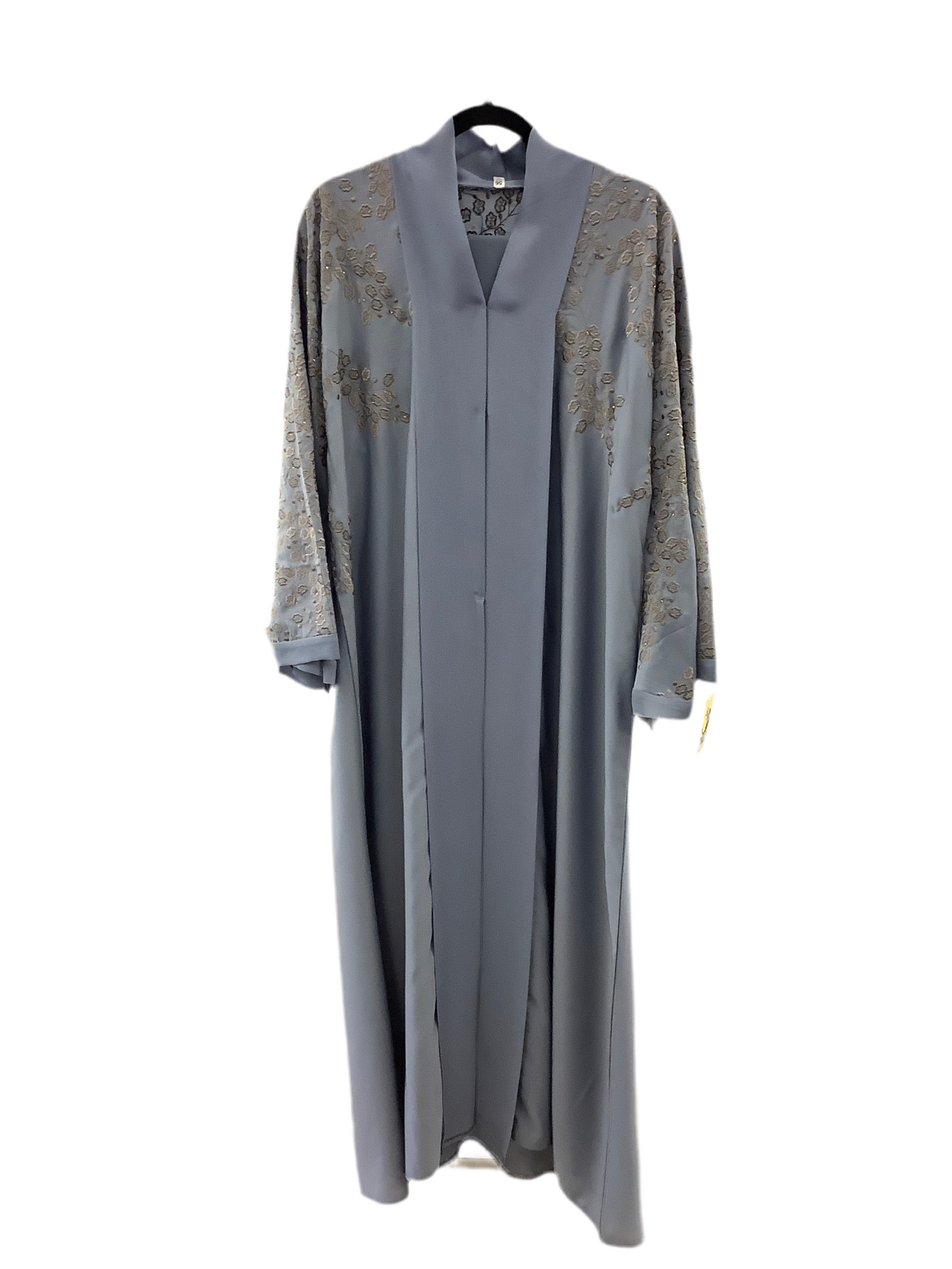 Stylish Soft Fabric Open Dubai Abaya with Matching Scarf & Belt