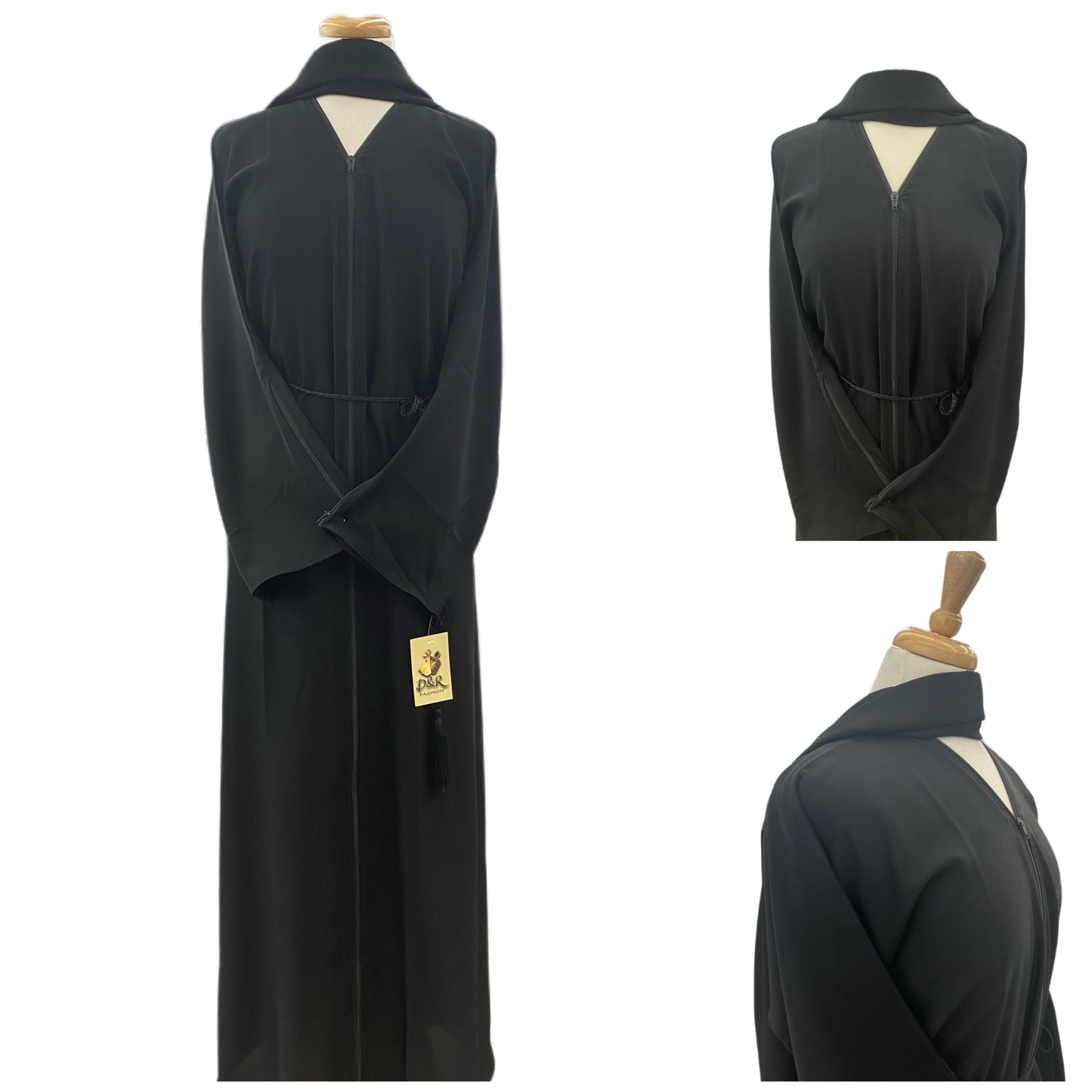 Abaya-Simple Dubai Abaya with zipper