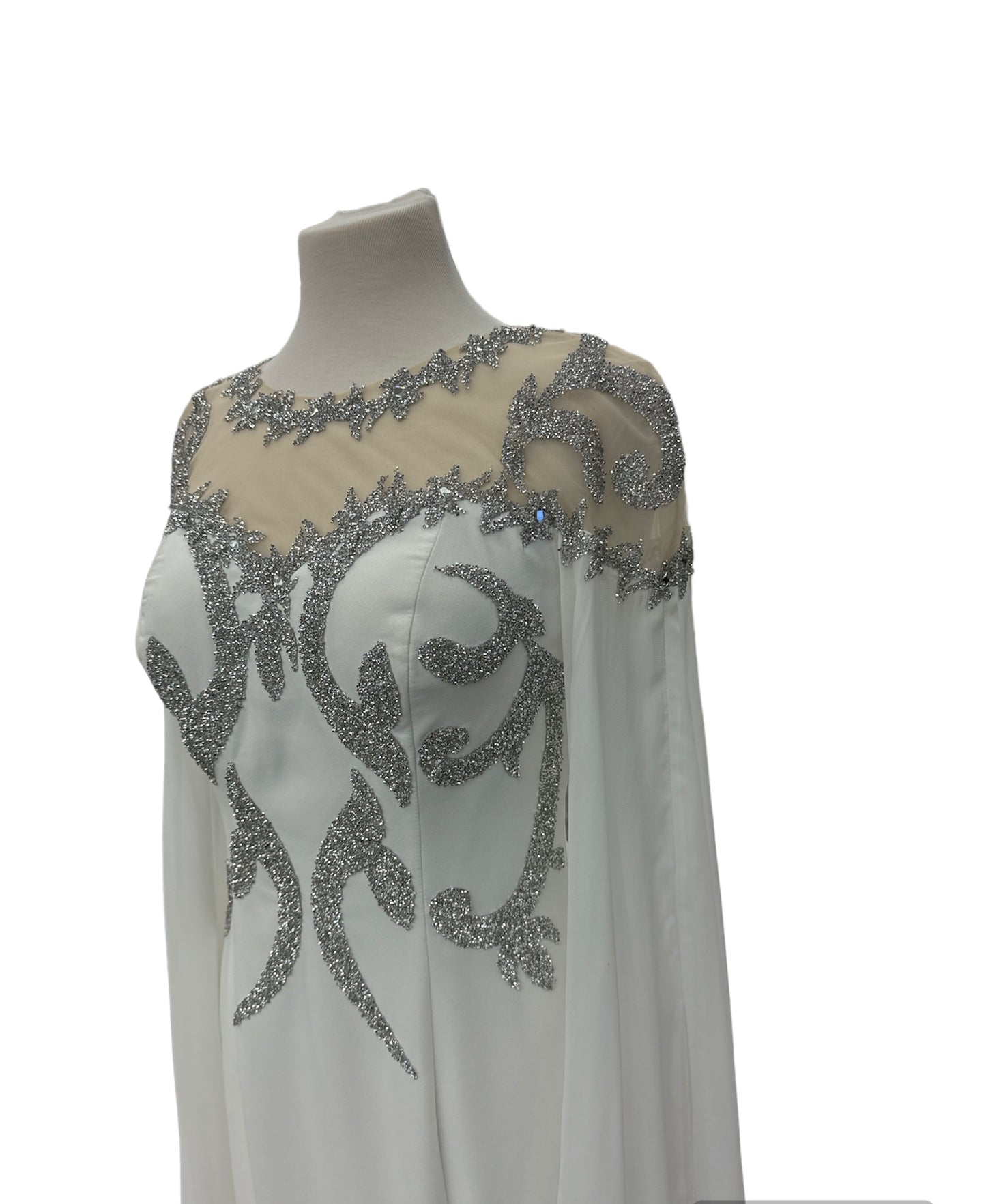 Kaftan High neck long sleeve with embroidery