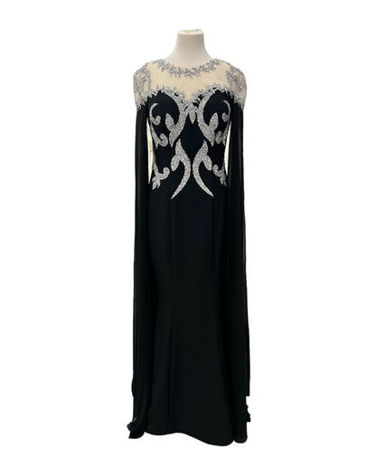 Kaftan High neck long sleeve with embroidery