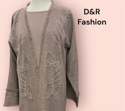 Two-piece Abaya from Dubai  with hand embroidery