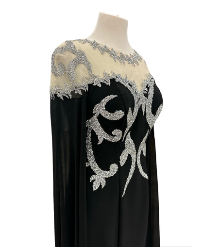 Kaftan High neck long sleeve with embroidery