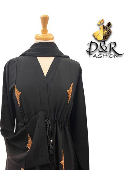 Abaya with sequins details