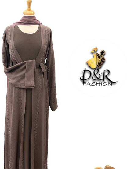 Abaya Everyday Comfortable 100% cotton Abaya with Embroidery details