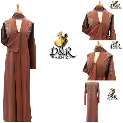 Unique Design Open Abaya from Dubai - Premium Fabric