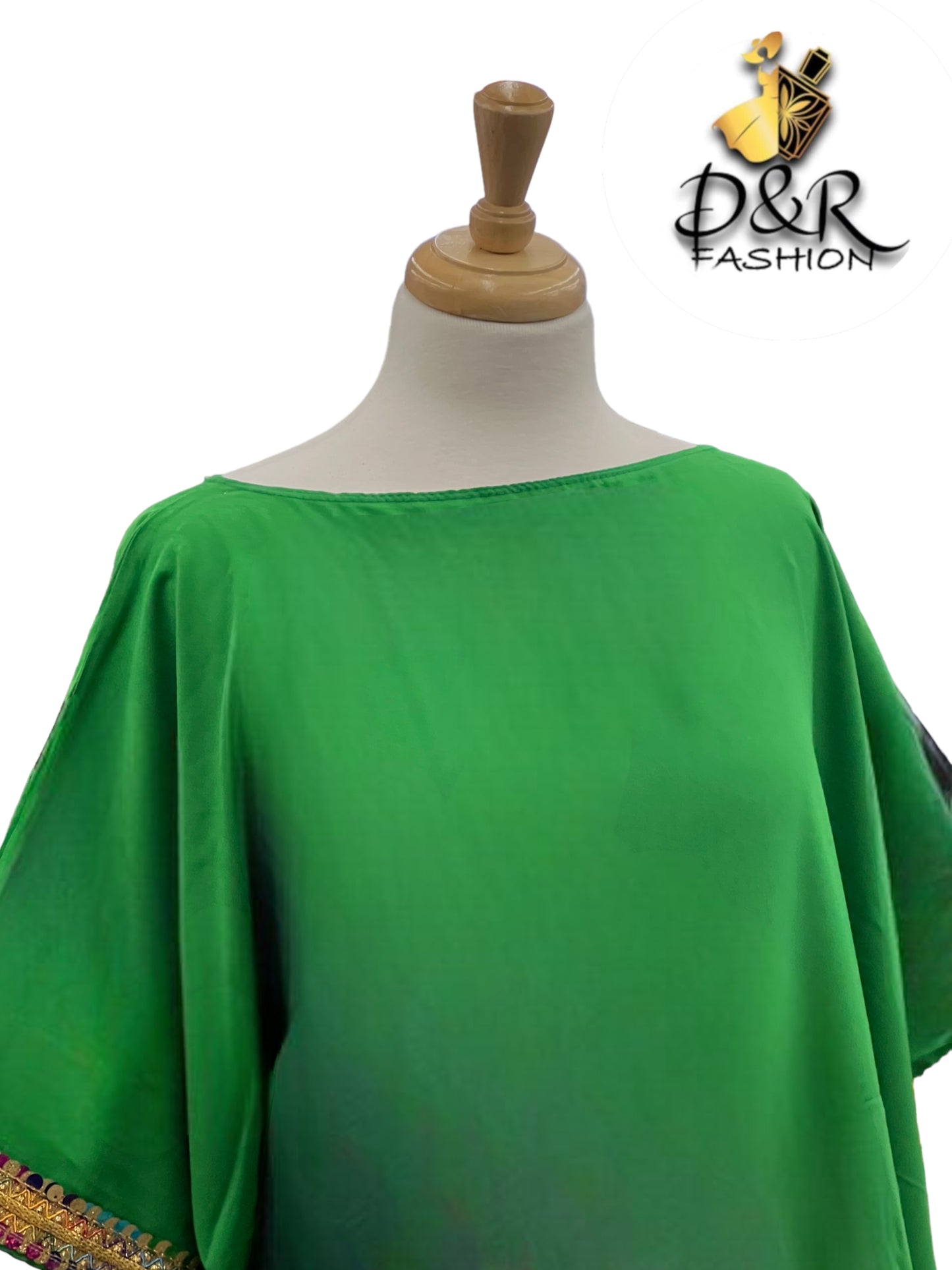 Elegant Summery Jalabiya with Butterfly Sleeves - 4 Vibrant Colors