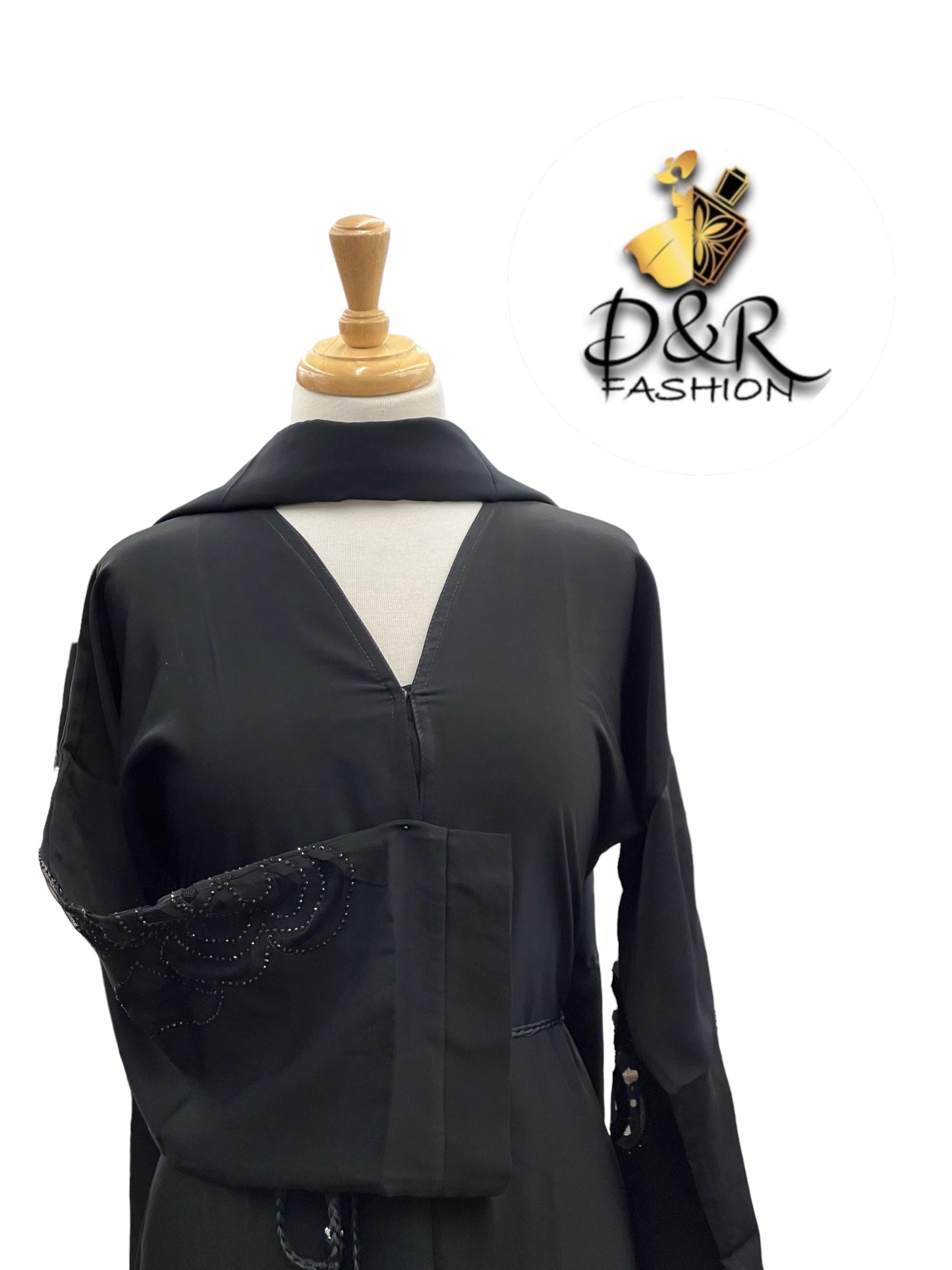 Abaya-Open Dubai Abaya with designer sleeves