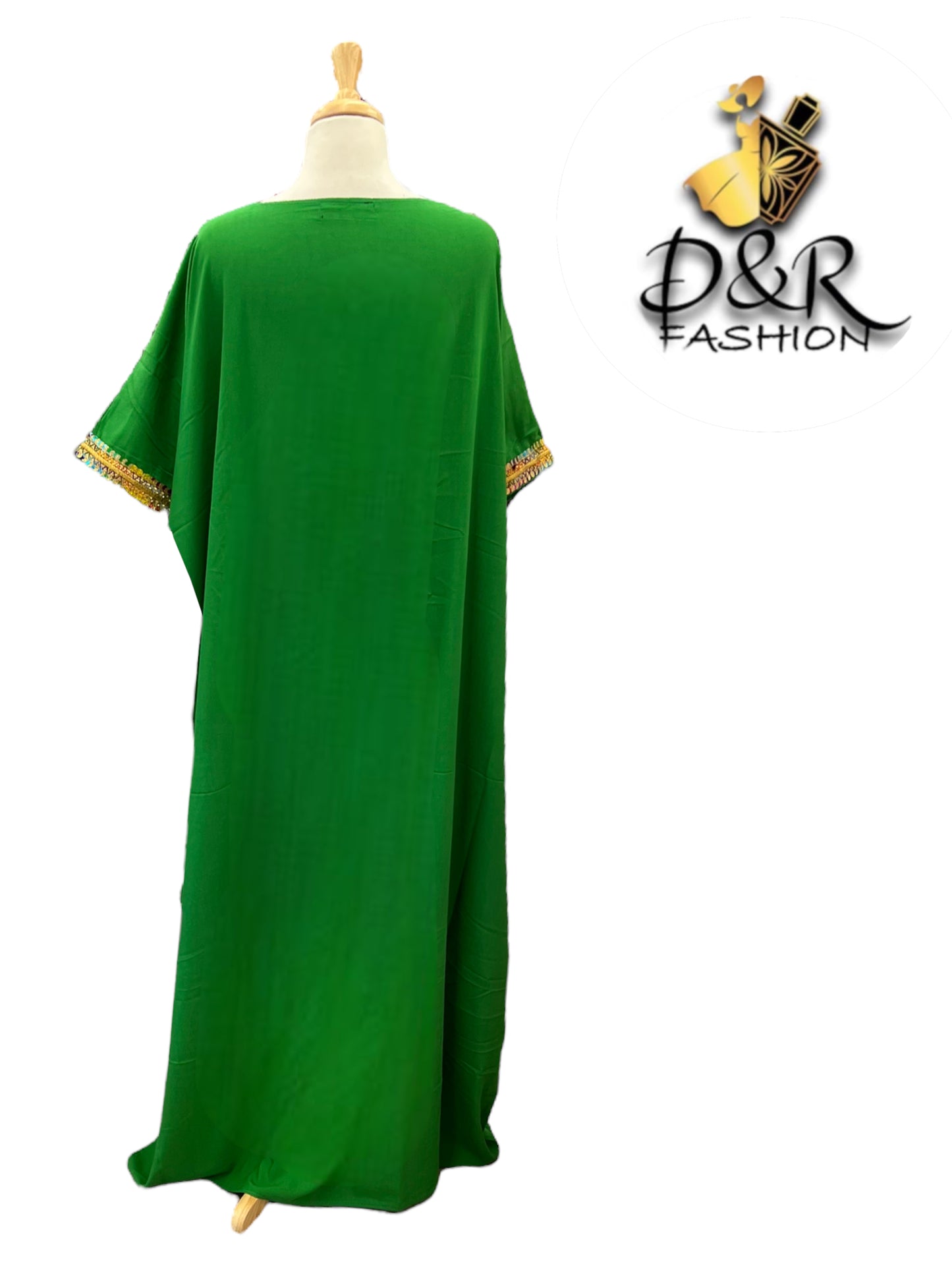 Elegant Summery Jalabiya with Butterfly Sleeves - 4 Vibrant Colors