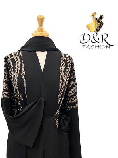 Unique Design Open Abaya from Dubai - Premium Fabric