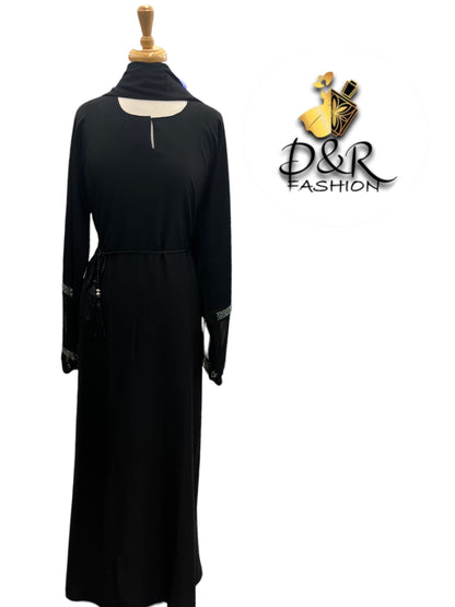 Abaya-Elegant soft fabric with simple design Dubai Abaya