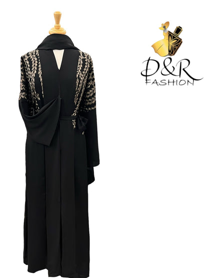 Unique Design Open Abaya from Dubai - Premium Fabric