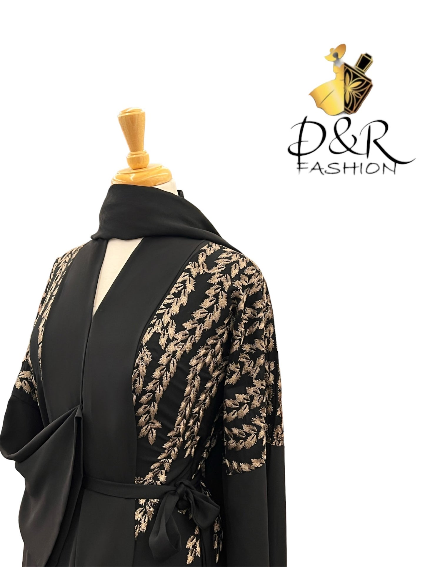 Unique Design Open Abaya from Dubai - Premium Fabric