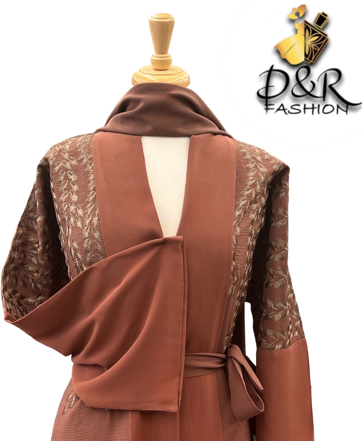 Unique Design Open Abaya from Dubai - Premium Fabric