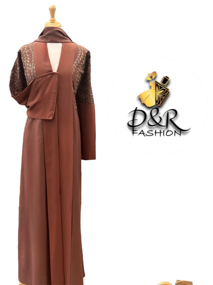 Unique Design Open Abaya from Dubai - Premium Fabric