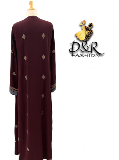 Premium Fabric Dubai Abaya 2-Piece Set - Elegant Design