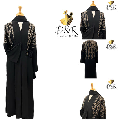 Unique Design Open Abaya from Dubai - Premium Fabric