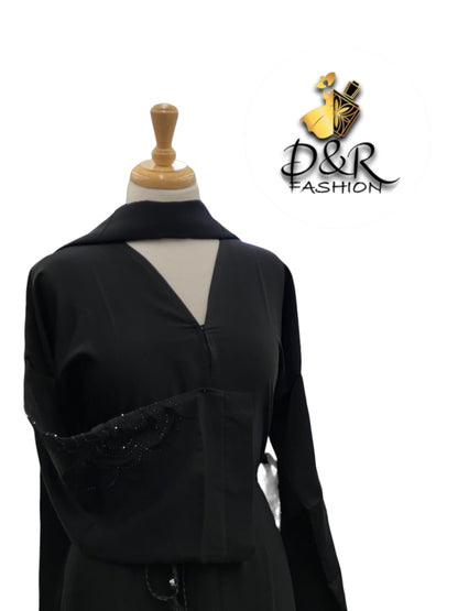 Abaya-Open Dubai Abaya with designer sleeves