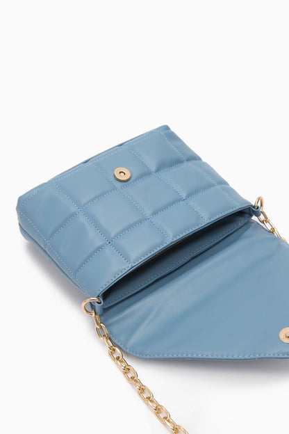 Chic Blue Scatchel Shoulder Bag - Stylish & Eco-Friendly