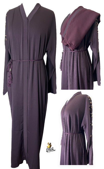 Elegant & Classic Dubai Abaya – Soft Fabric with Exquisite Embroidery