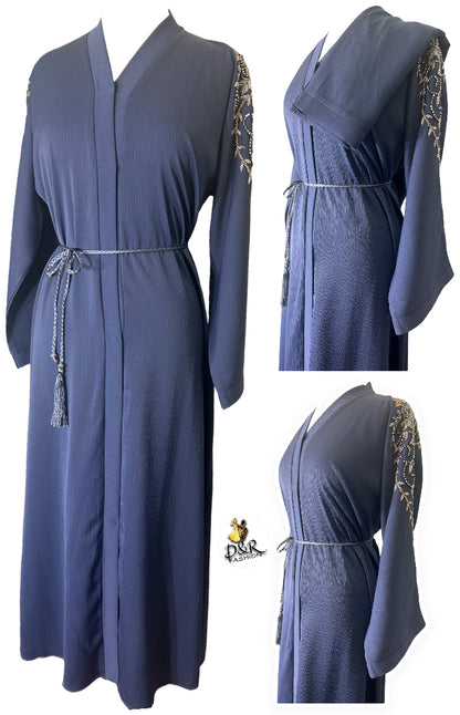 Elegant & Classic Dubai Abaya – Soft Fabric with Exquisite Embroidery