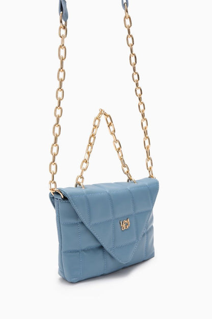 Chic Blue Scatchel Shoulder Bag - Stylish & Eco-Friendly