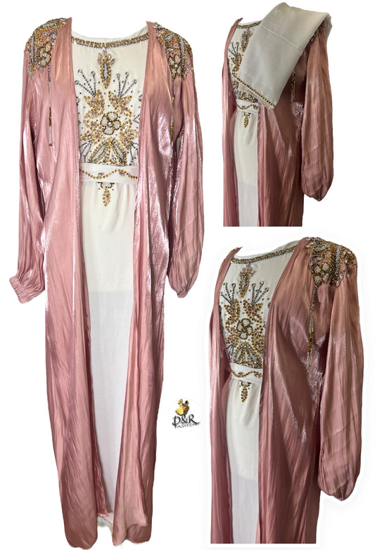 Elevate Your Style with Our Modern Dubai Abaya Set– Two-Piece Elegance