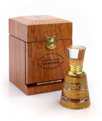 Experience Luxury: Oudh Ma’Al Wardh Perfume Oil by Al Haramain – 12ml